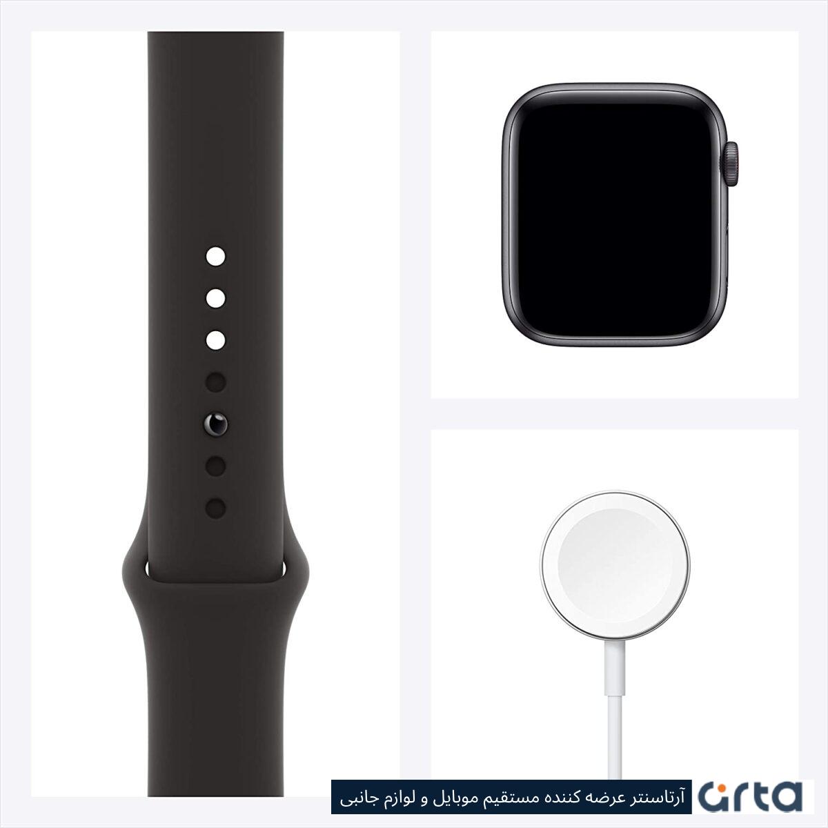 ساعت هوشمند اپل واچ سری SE مدل 40mm Aluminum Case with Sport silicone Band