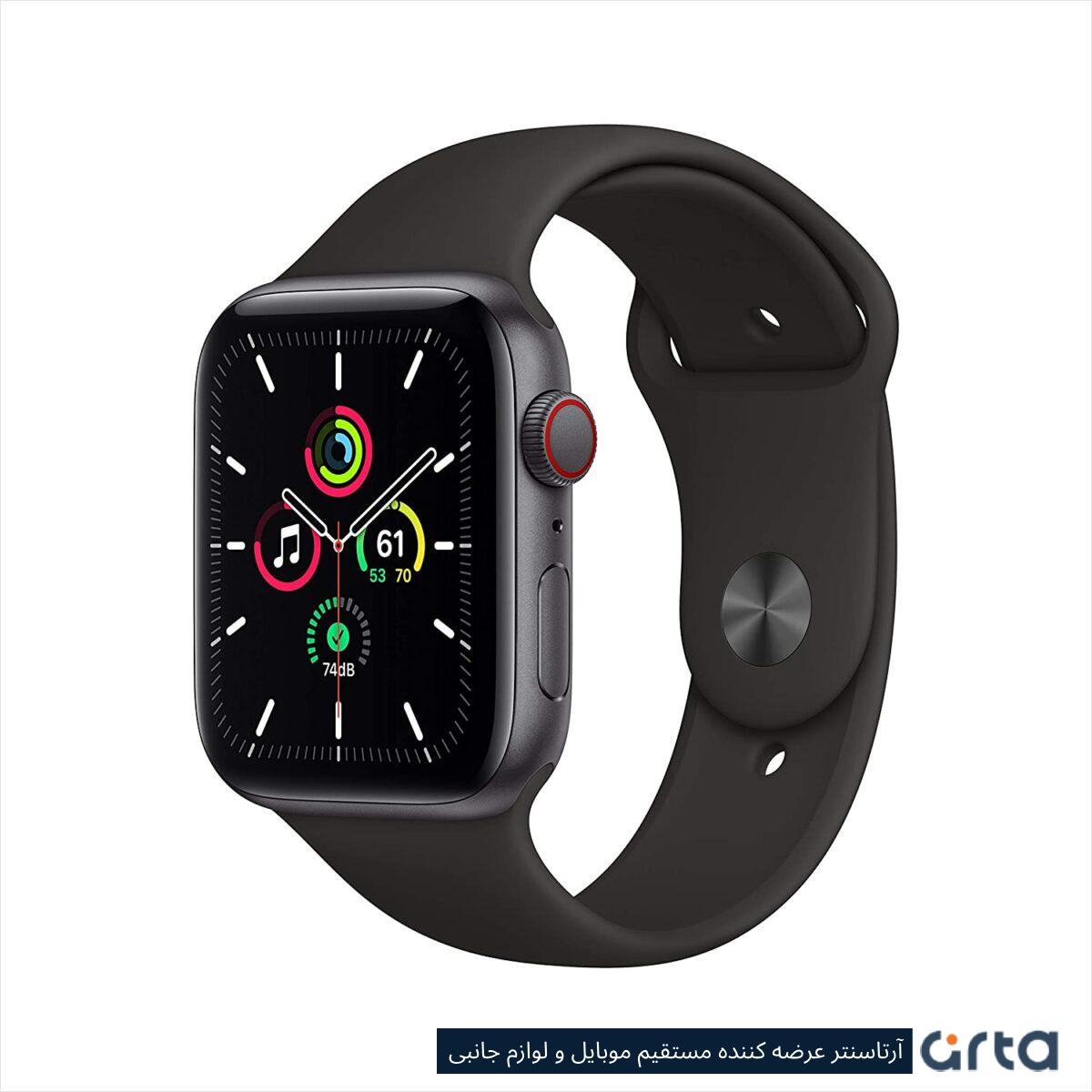 ساعت هوشمند اپل واچ سری SE مدل 40mm Aluminum Case with Sport silicone Band